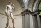 Florence, Tuscany. Made of marble (410 cm tall - 517 cm with base) by Michelangelo Buonarroti between 1501 and 1504 and preserved in the Galleria dell&#039;Accademia, the David is one of the symbols of the Renaissance, as well as of Florence and Italy abroad.
